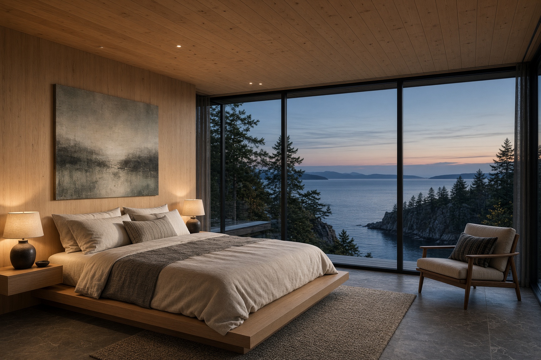 Primary bedroom to the ocean