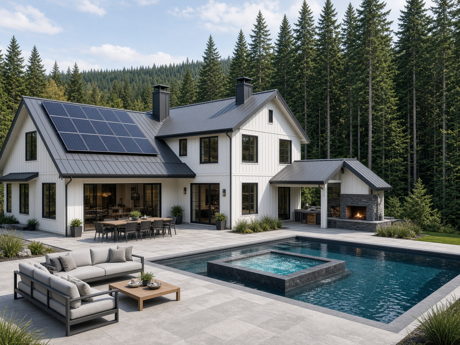Haven farmhouse and pool in Lynn Valley