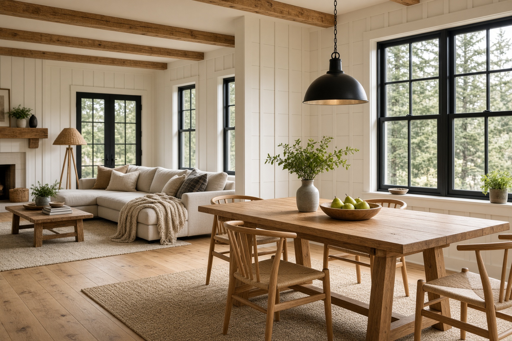 Open living-dining after renovation