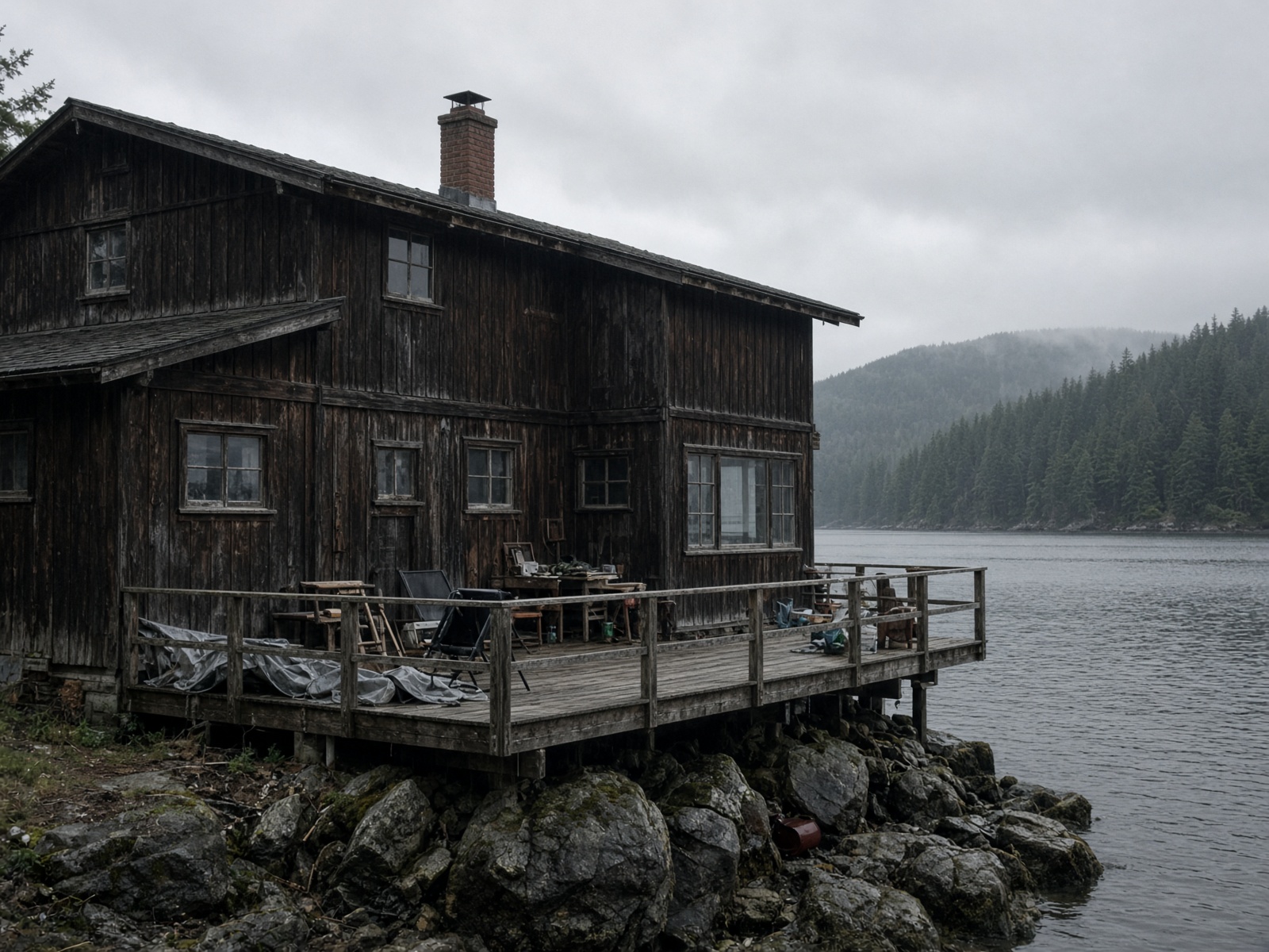The Deep Cove house before renovation