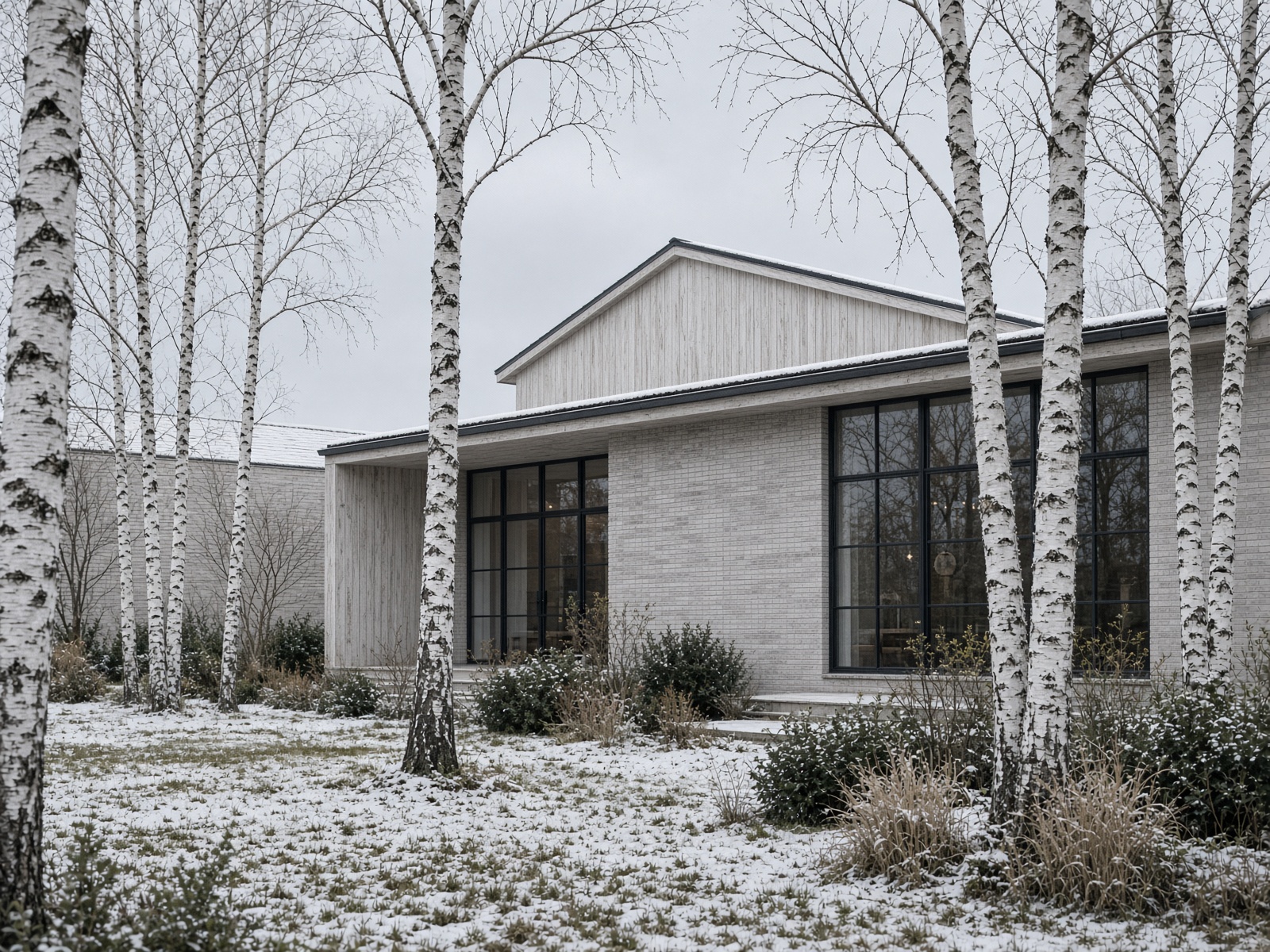 Scandia in a birch grove